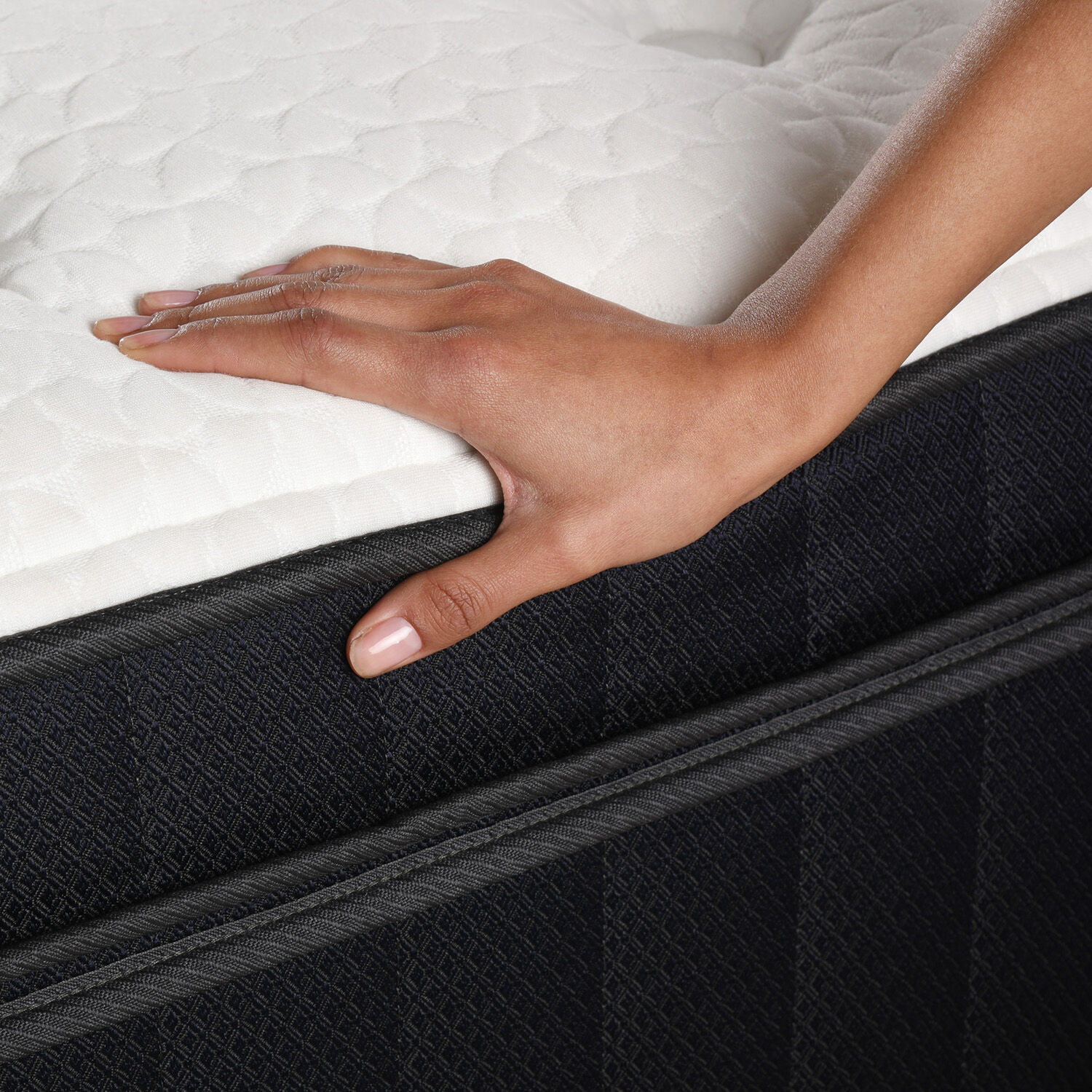 Cama Europea Full Premium + Respaldo Tapizado Gris