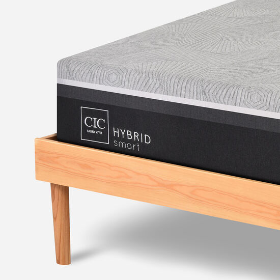 Cama 2 Plazas Hybrid + Set Velador Níger
