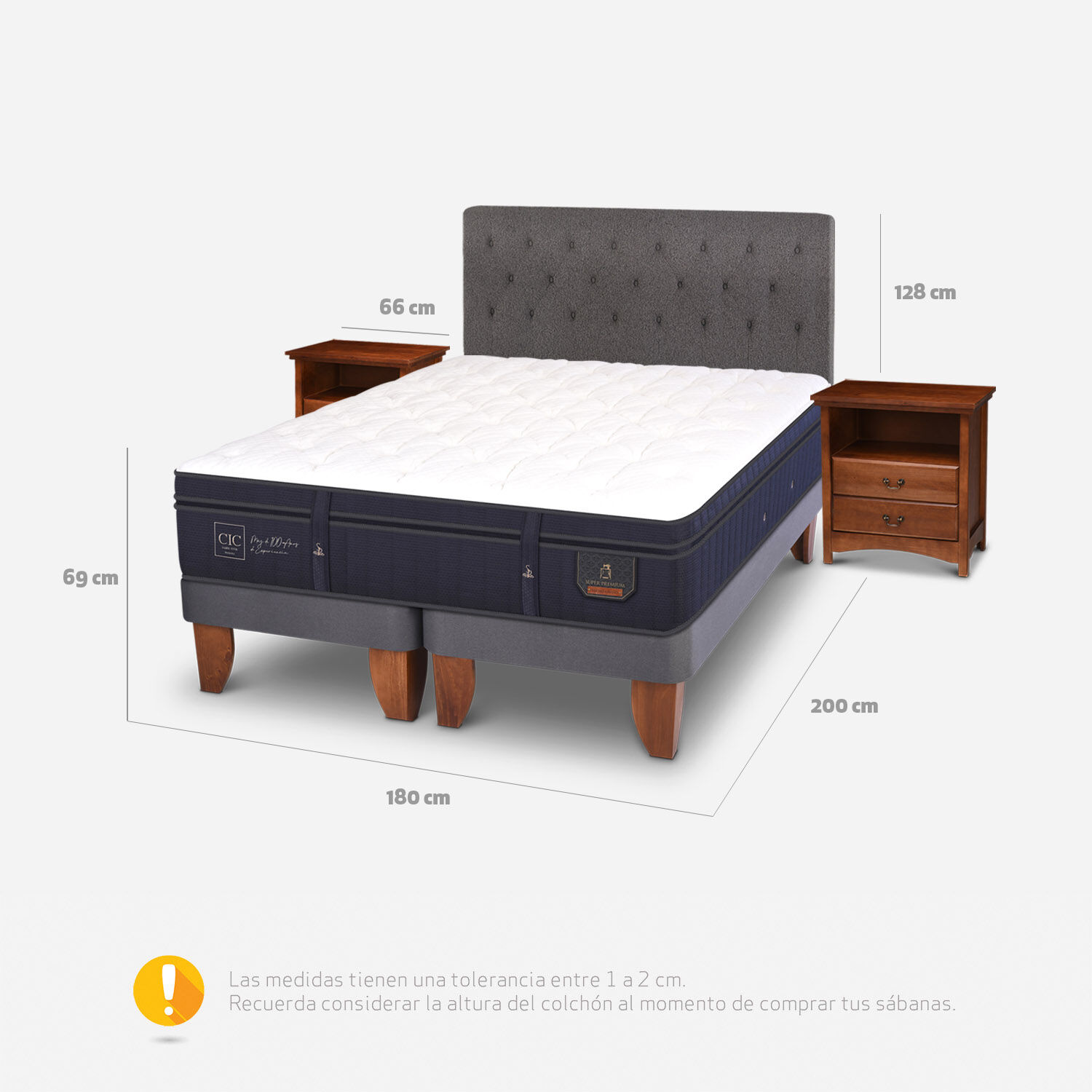 Cama Europea King Super Premium + Set Kavery