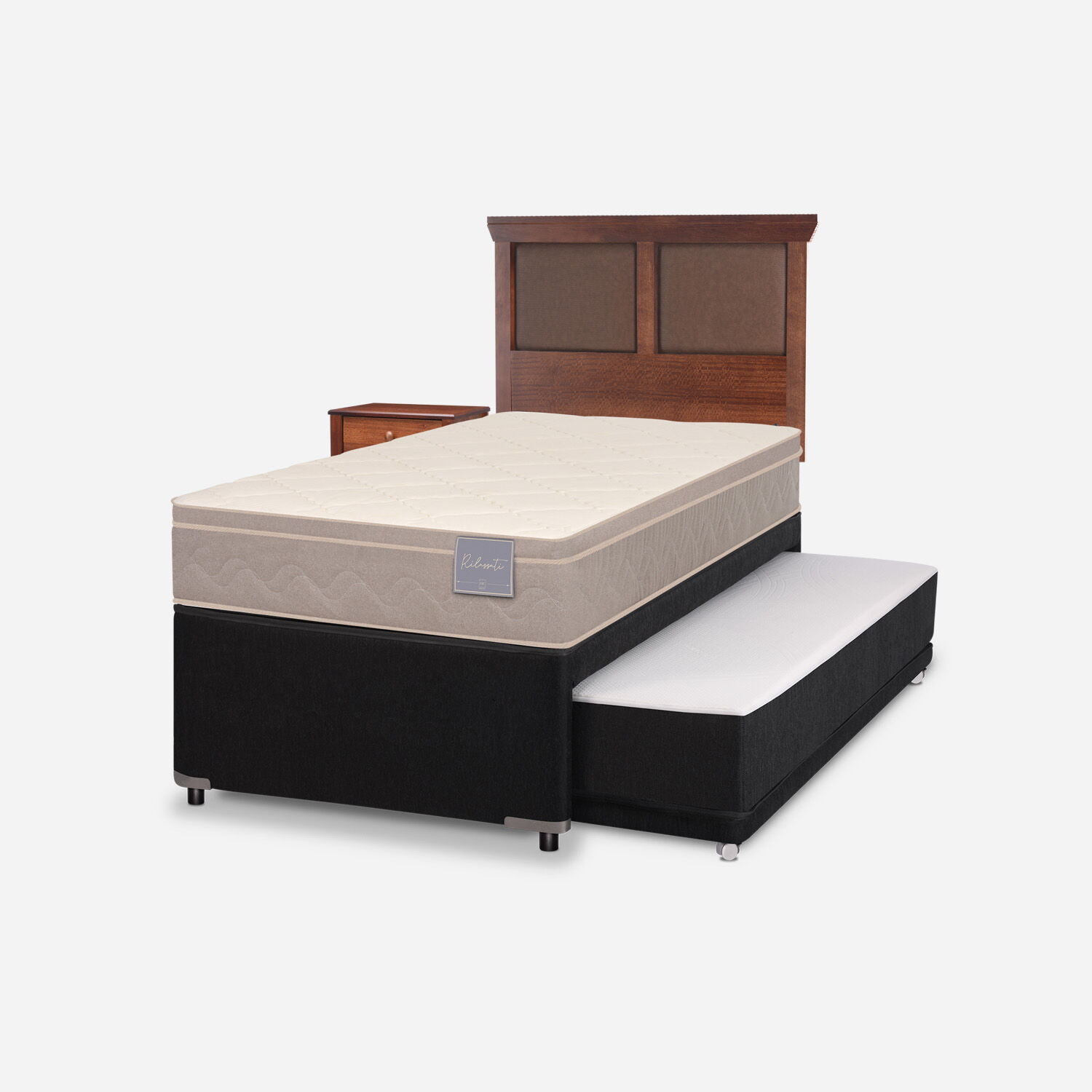 Cama Nido Div&aacute;n Rilassati + Set Torino Caramel