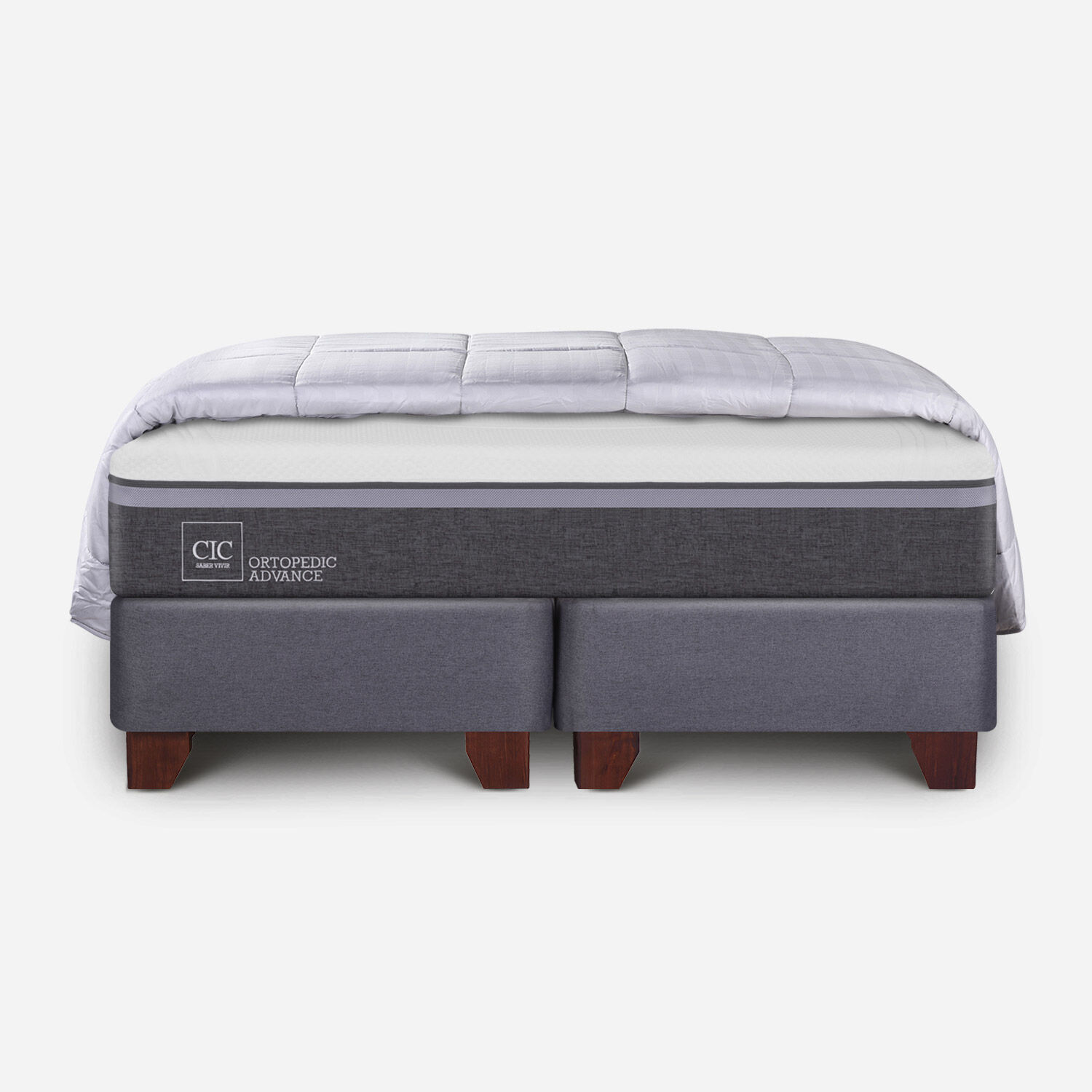 Box Spring King Ortopedic Advance + Plum&oacute;n