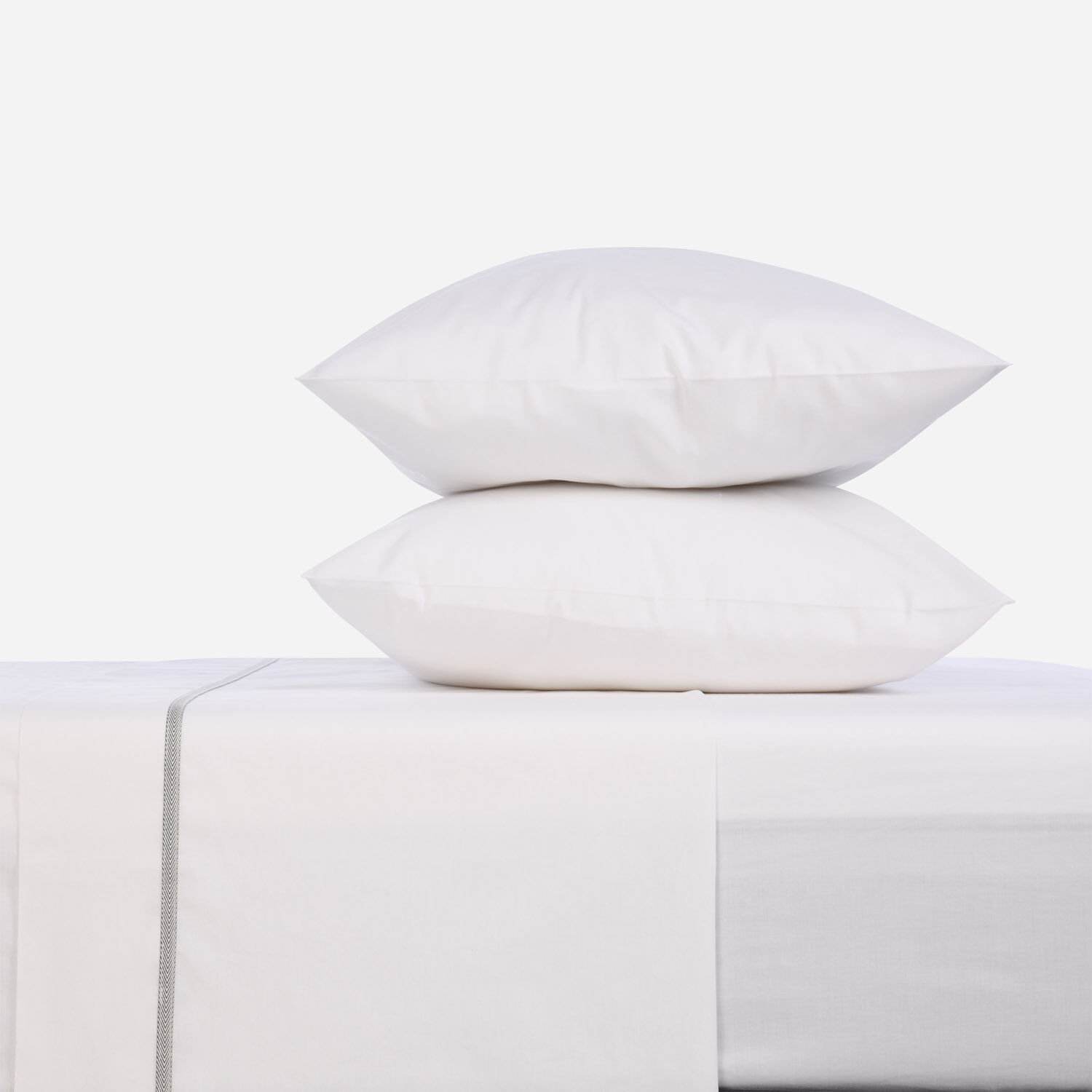 Sábanas Single 180 Hilos Blanca Ribbon