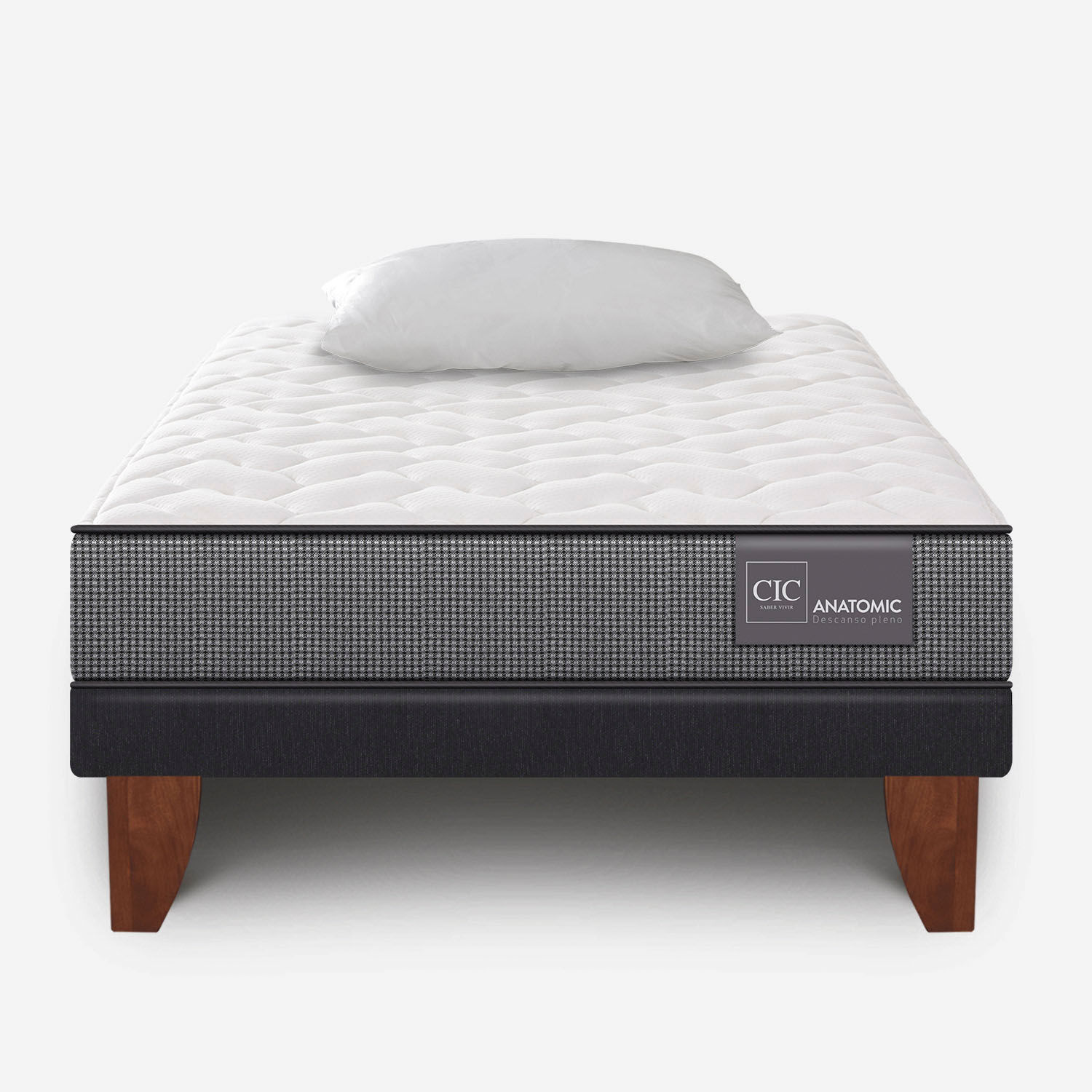Cama Europea 1,5 Plazas Anatomic + Almohada