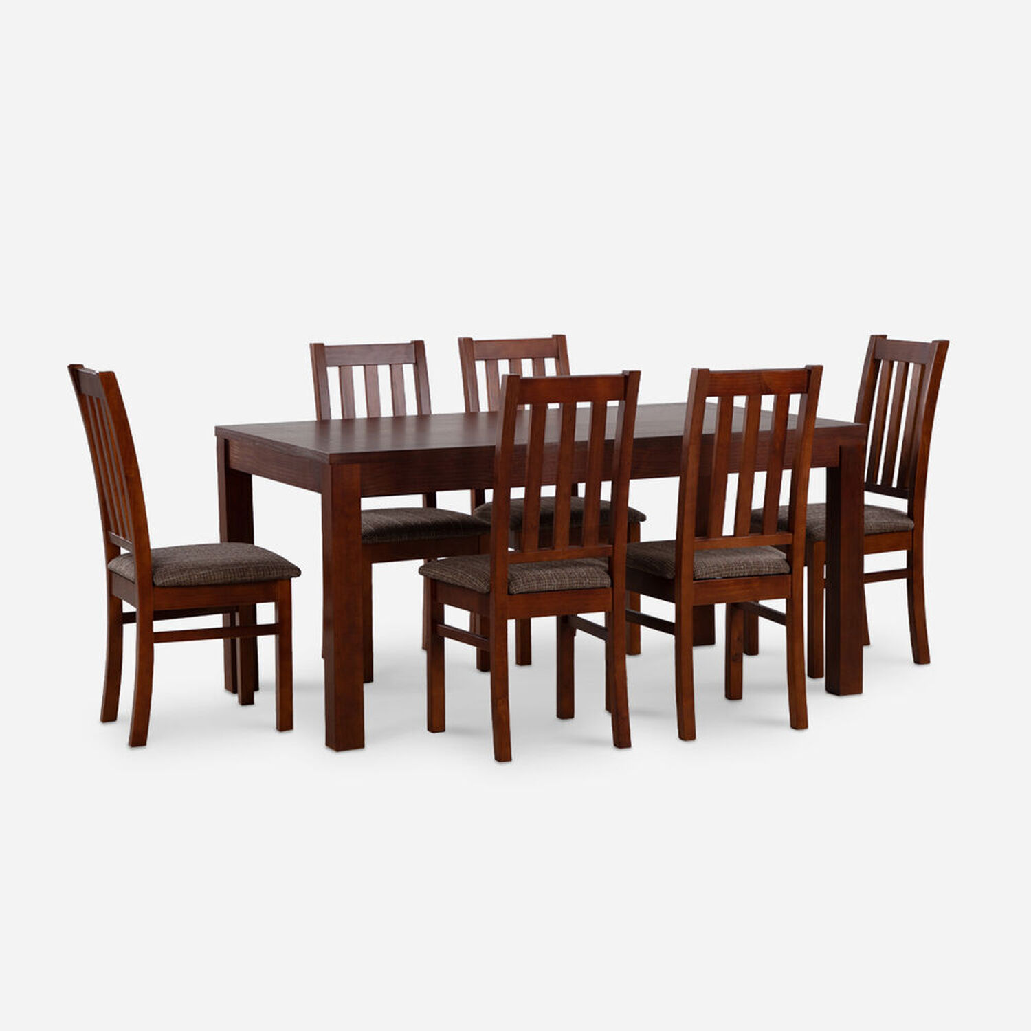 Comedor 6 Sillas &Ntilde;uble Caramelo Chocolate