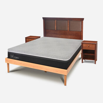 Cama 2 Plazas Hybrid + Set Torino Caramel