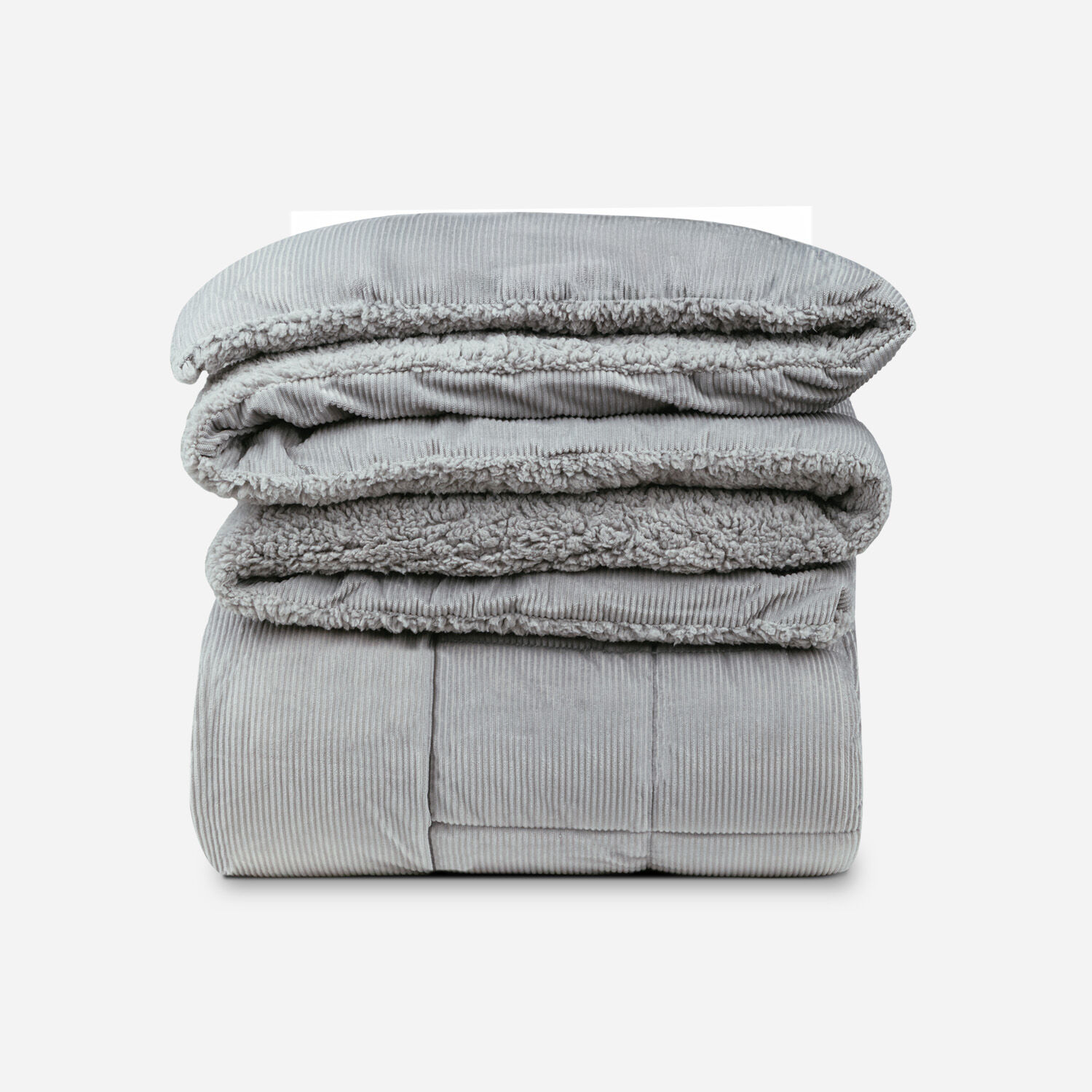 Plum&oacute;n 2 Plaza Sherpa Corderoy Gris
