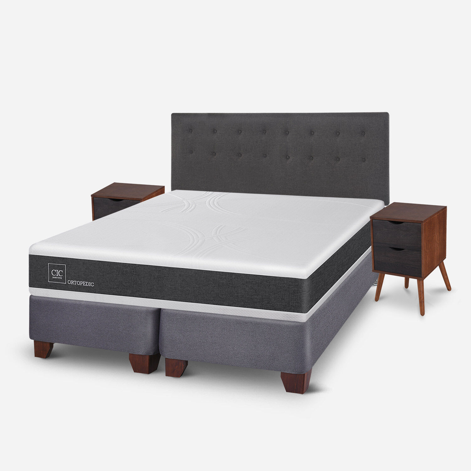 Box Spring King Ortopedic + Set &Eacute;ufrates