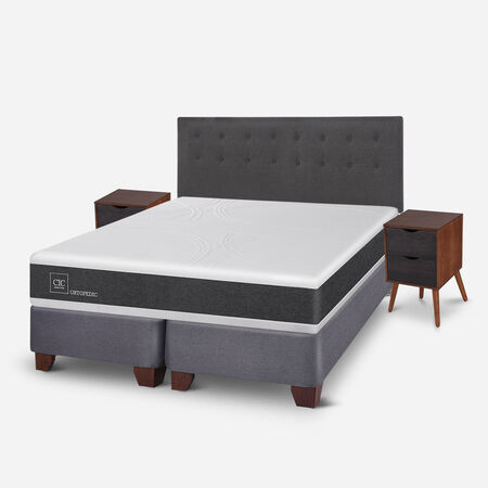 Box Spring King Ortopedic + Set &Eacute;ufrates