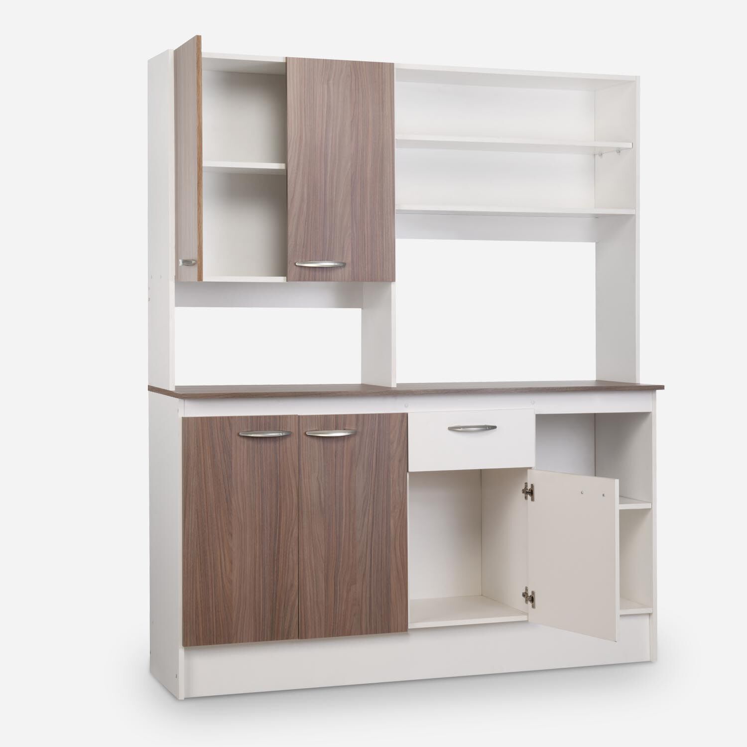 Mueble de Cocina 5 Puertas 1 Cajón Paula 150x180x45 Cm