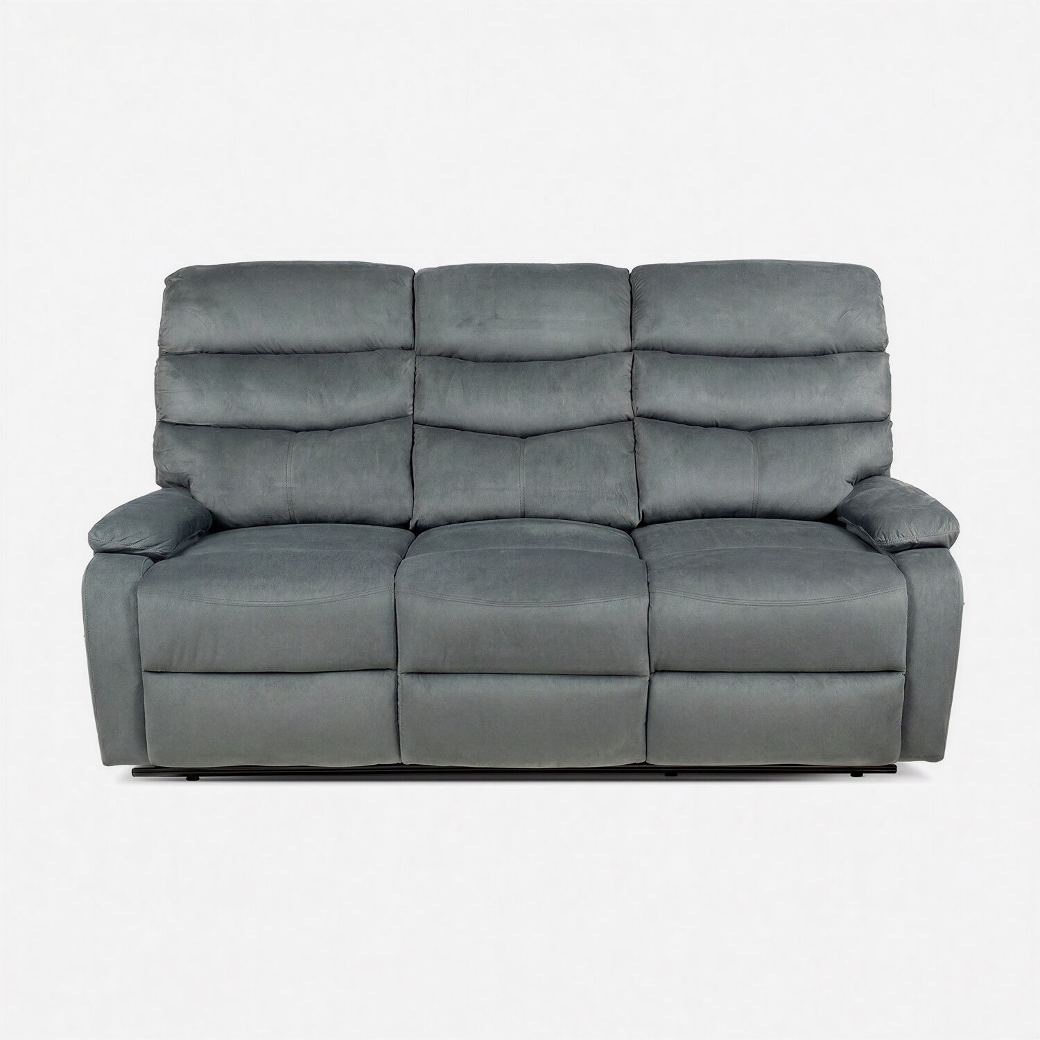 Sof&aacute; Reclinable 3 Cuerpos Texas Gris