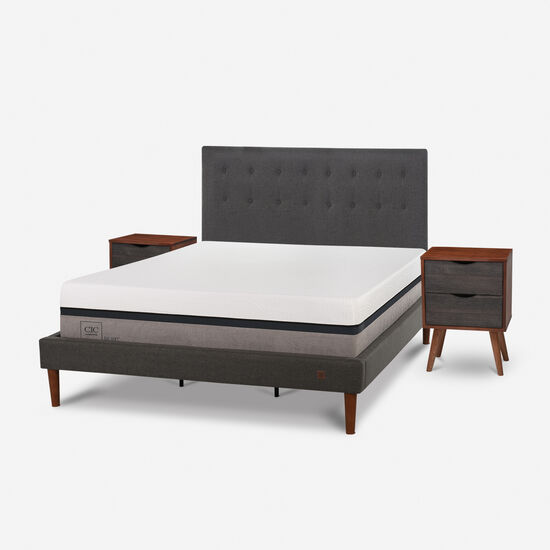 Cama Europea Curve King Balance + Set Éufrates