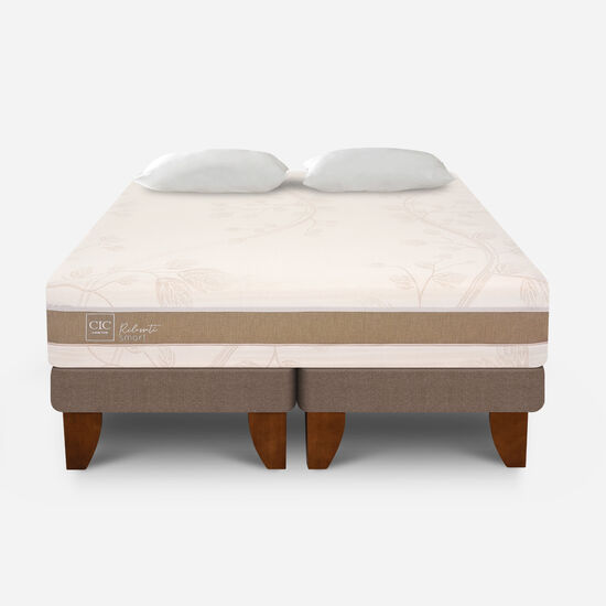 Cama Europea King Rilassati Smart Base Dividida + Almohada