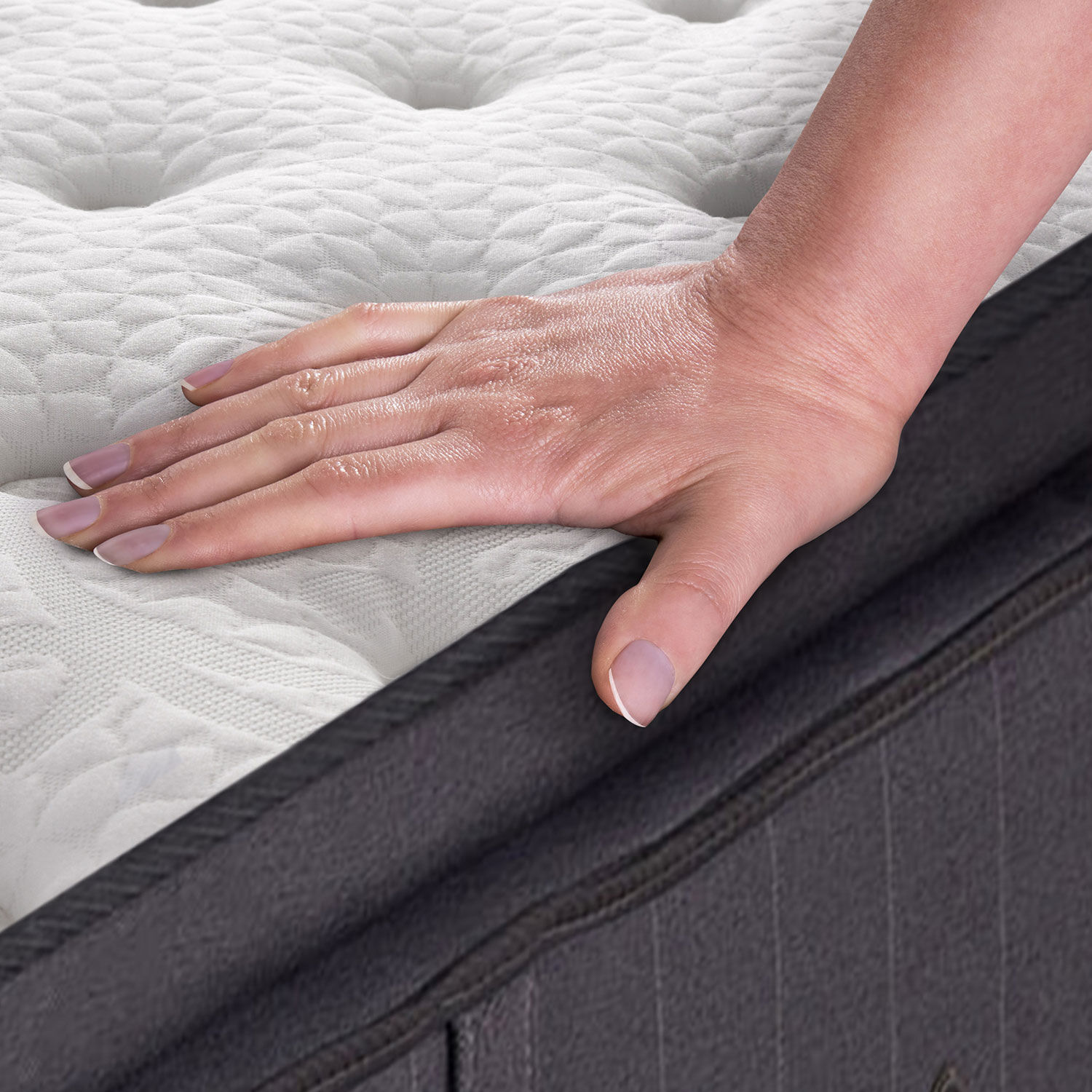 Cama Europea Curve King Super Premium + Set Mir&oacute; Caramel