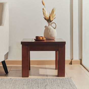 Mesa Lateral &Ntilde;uble Caramelo