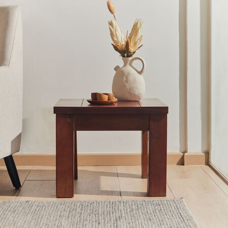 Mesa Lateral &Ntilde;uble Caramelo