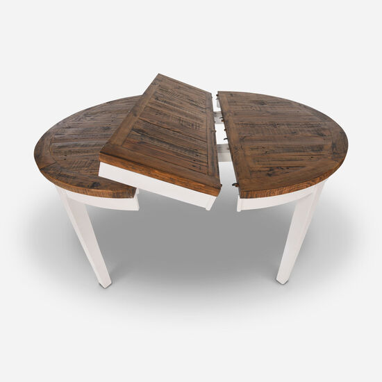 Mesa de Comedor Provenza Con Extensión Blanca