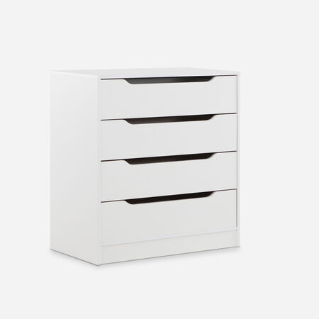 Cómoda Cajonera 4 Cajones Blanca
