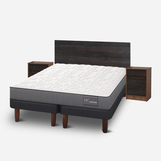Cama Europea King Anatomic + Set Espresso