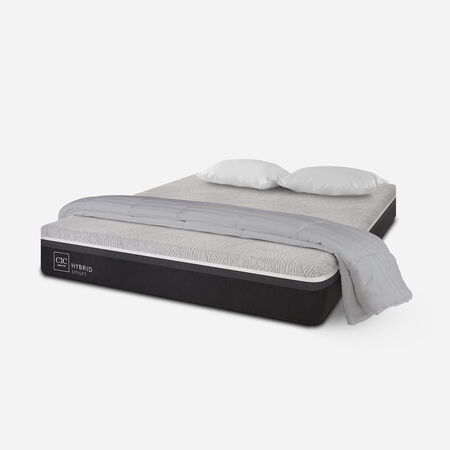 Colch&oacute;n 2 Plazas Hybrid 150x200 + Almohadas Viscoel&aacute;sticas + Plum&oacute;n
