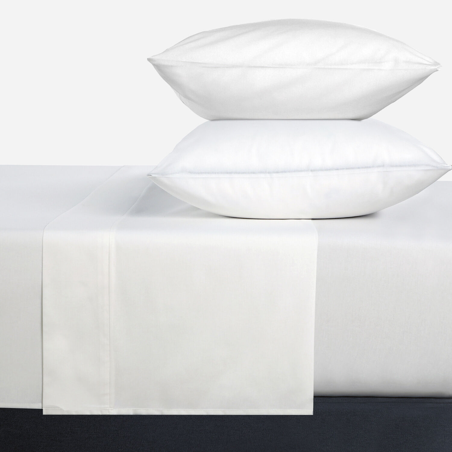 S&aacute;banas 2 Plazas 180 Hilos Lisa Blanco