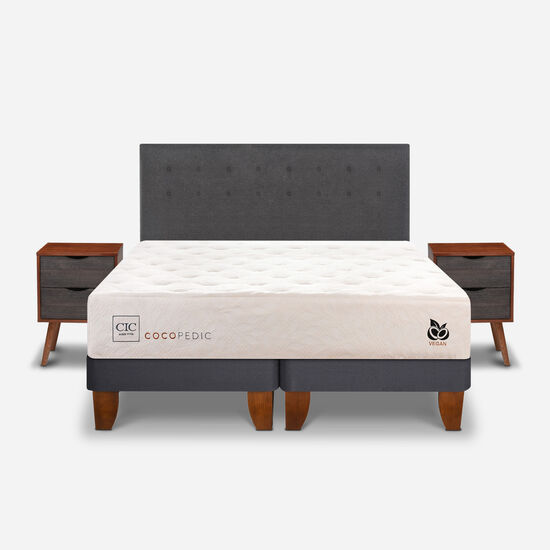 Cama Europea King Cocopedic + Set Éufrates