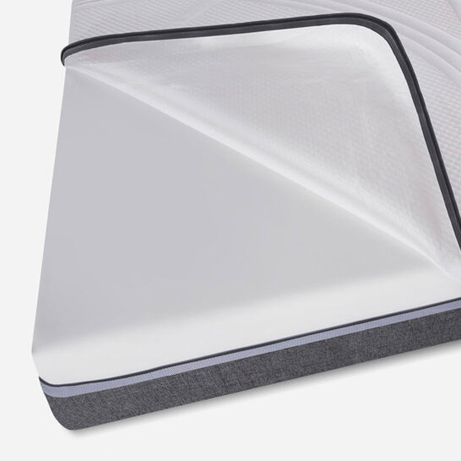 Box Spring 2 Plazas Ortopedic Advance Base Dividida 5 Zonas + Almohadas Down Alternative