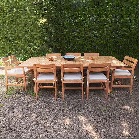 Juego de Comedor para Terraza Teka 6 Sillas 2 Sitiales Aruba