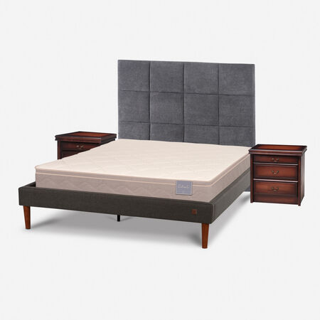 Cama Europea Curve 2 Plazas Rilassati + Set T&aacute;mesis