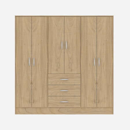 Cl&oacute;set 6 Puertas 3 Cajones Maipo Olmo