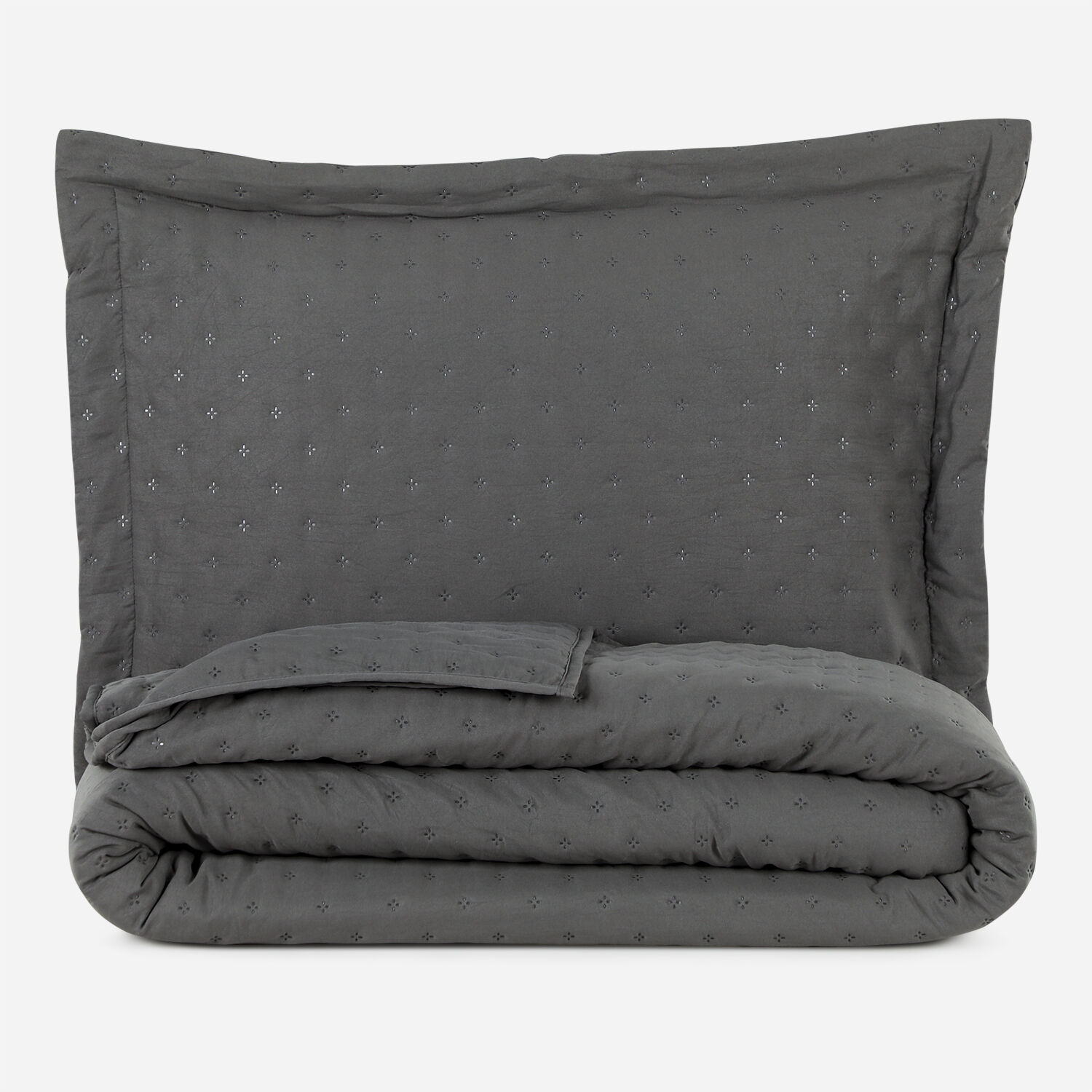 Quilt King Microfibra Gris