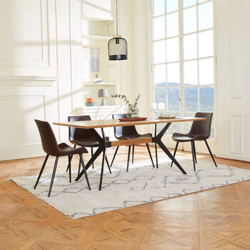 Comedor 6 Sillas Cross Caf&eacute;