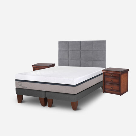 Cama Europea King Balance + Set T&aacute;mesis