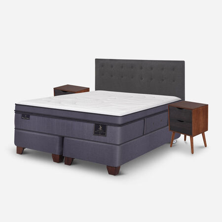 Box Spring King Super Premium + Set &Eacute;ufrates