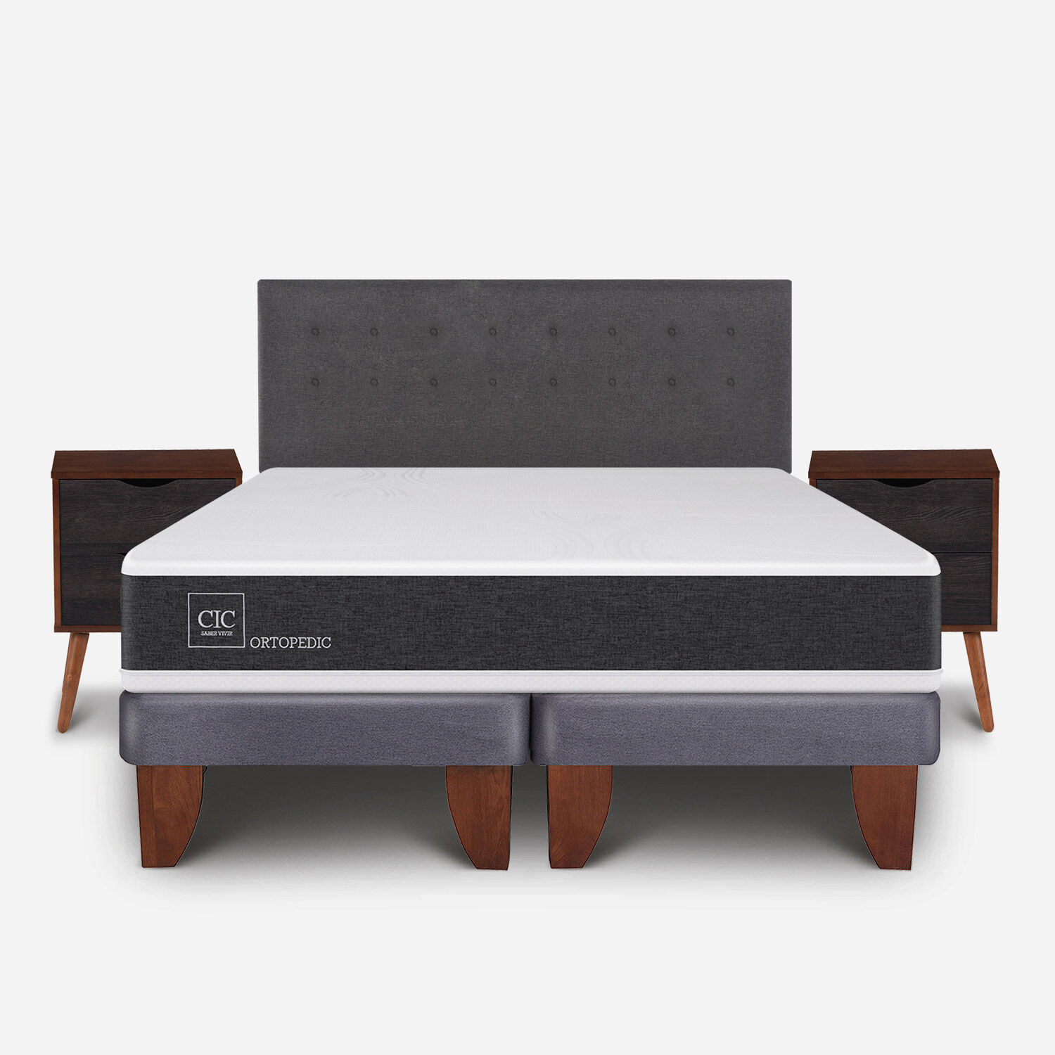 Cama Europea King Ortopedic + Set &Eacute;ufrates