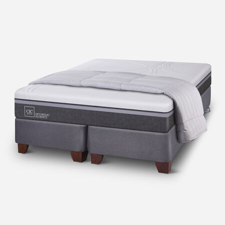 Box Spring King Ortopedic Advance + Plum&oacute;n