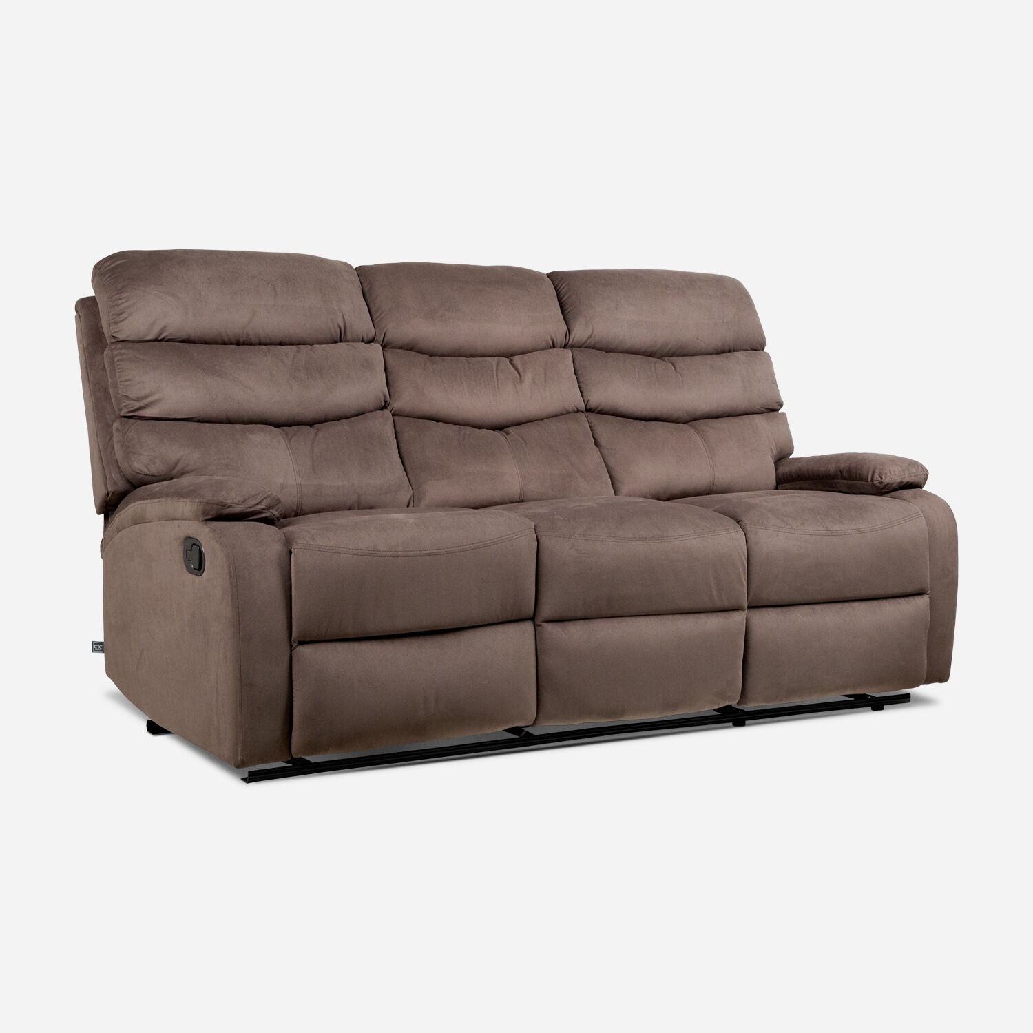Sof&aacute; Reclinable 3 Cuerpos Texas Chocolate