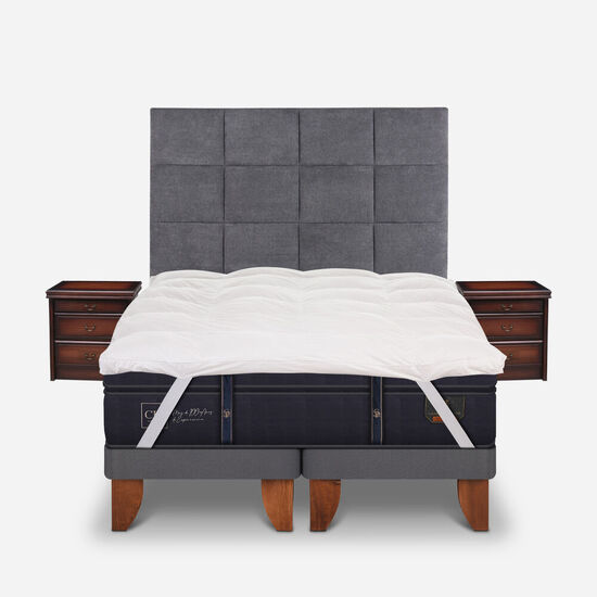 Cama Europea Super King Grand Premium + Set Támesis + Topper