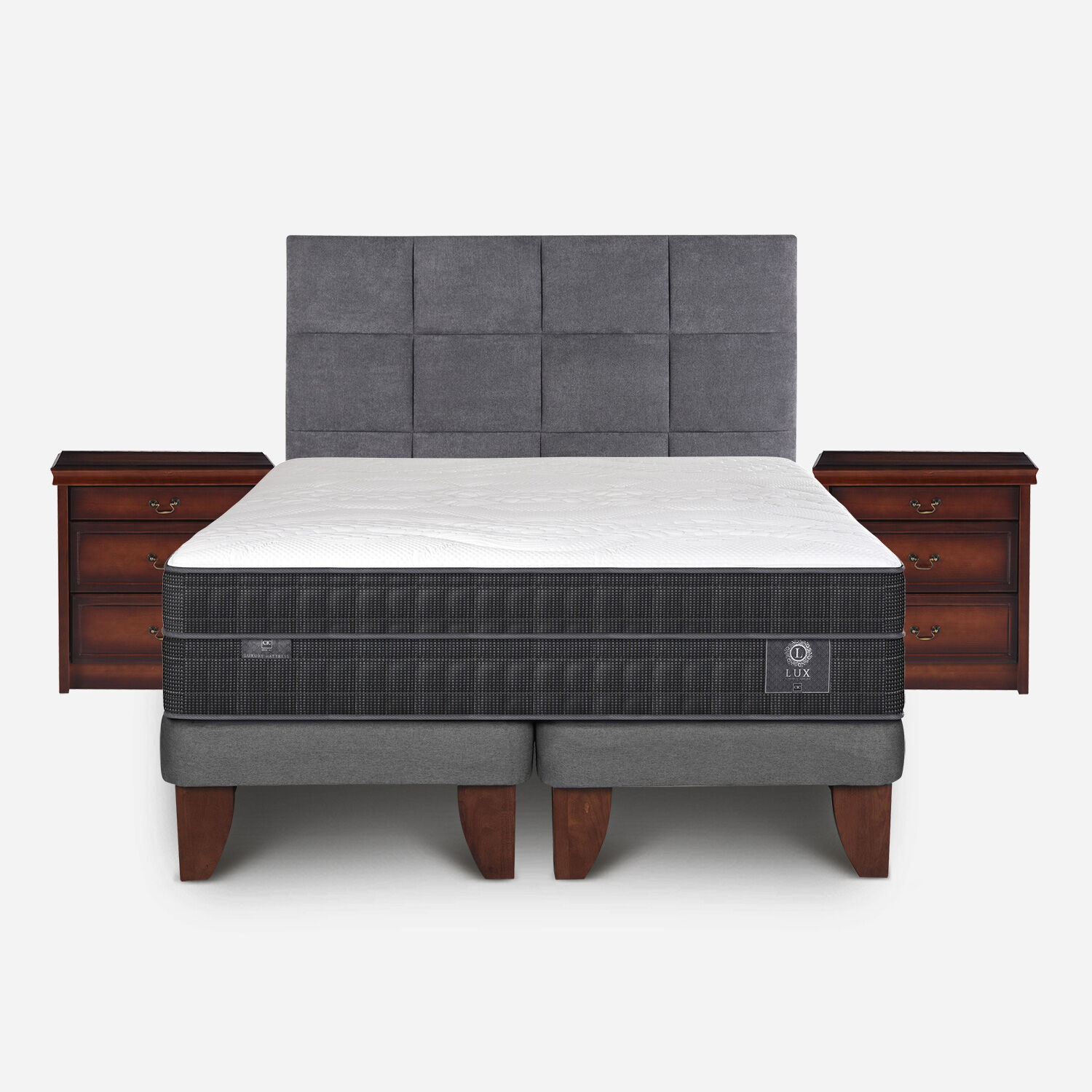 Cama Europea Super King Lux + Set T&aacute;mesis