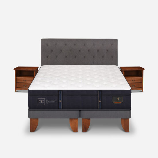 Cama Europea King Grand Premium + Set Kavery