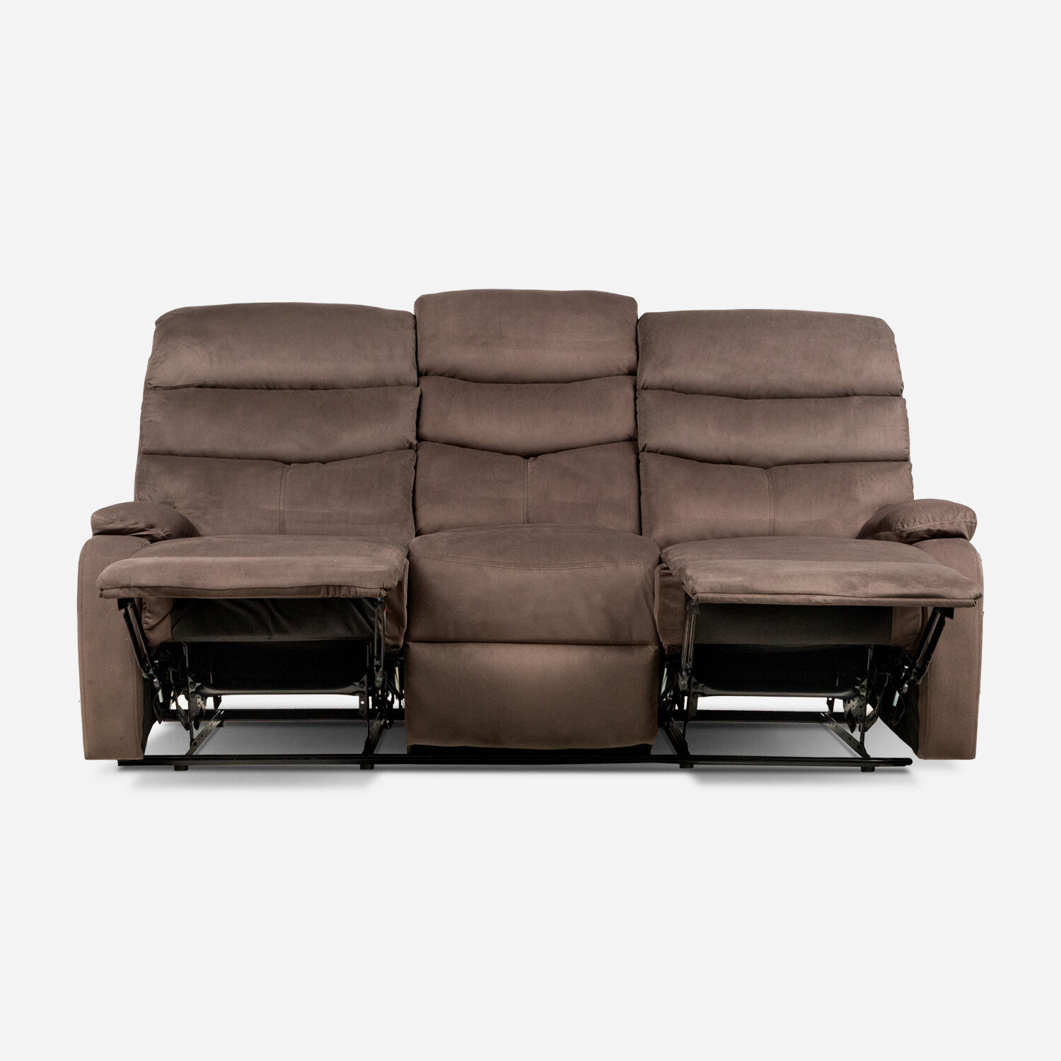Sof&aacute; Reclinable 3 Cuerpos Texas Chocolate