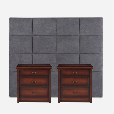 Respaldo King + Veladores T&aacute;mesis