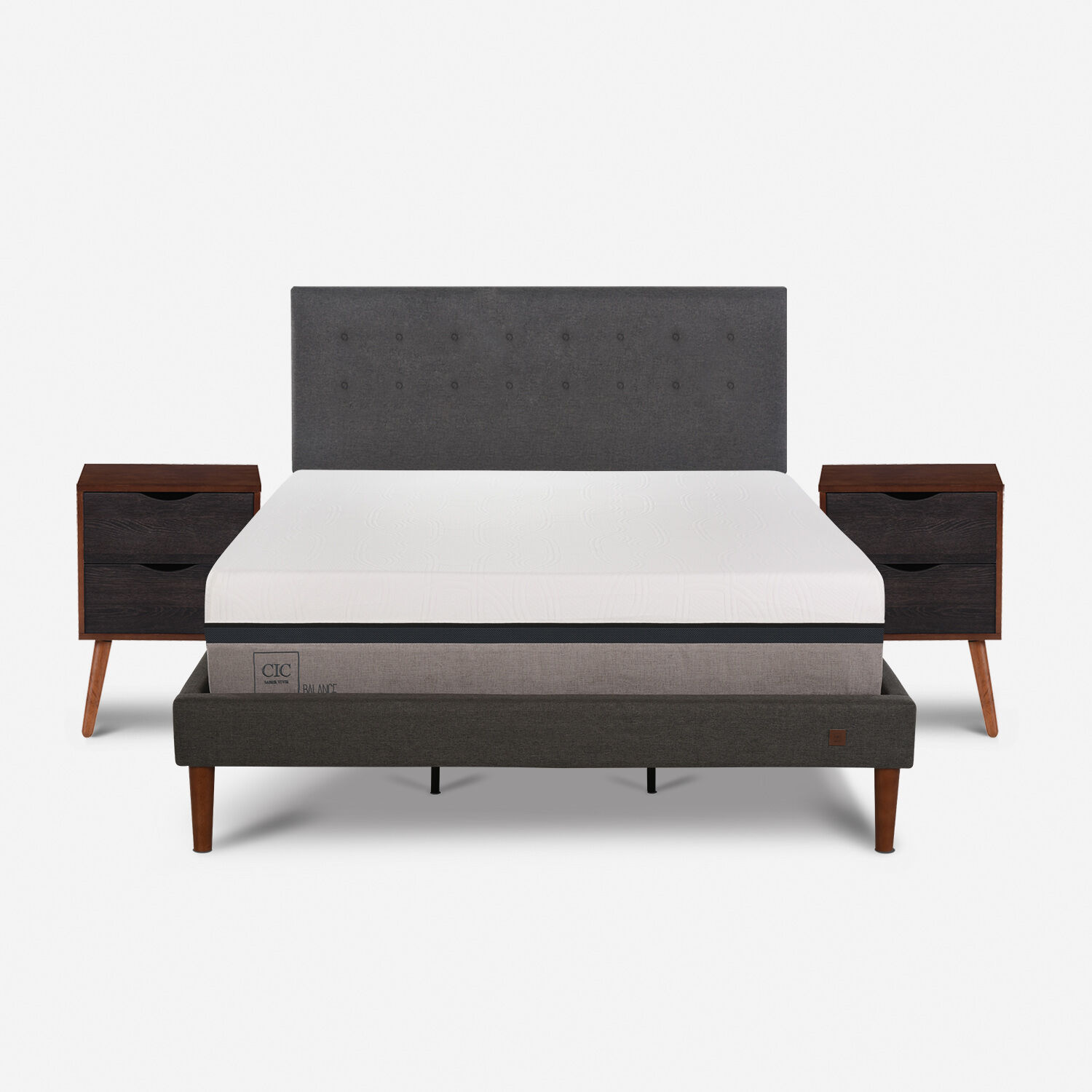 Cama Europea Curve King Balance + Set &Eacute;ufrates