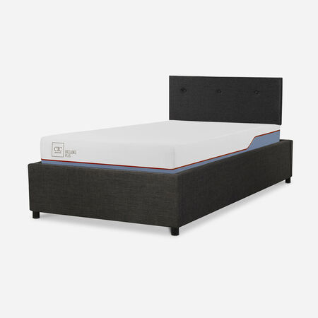 Cama Space Box Excellence Plus 1,5 P Respaldo Black