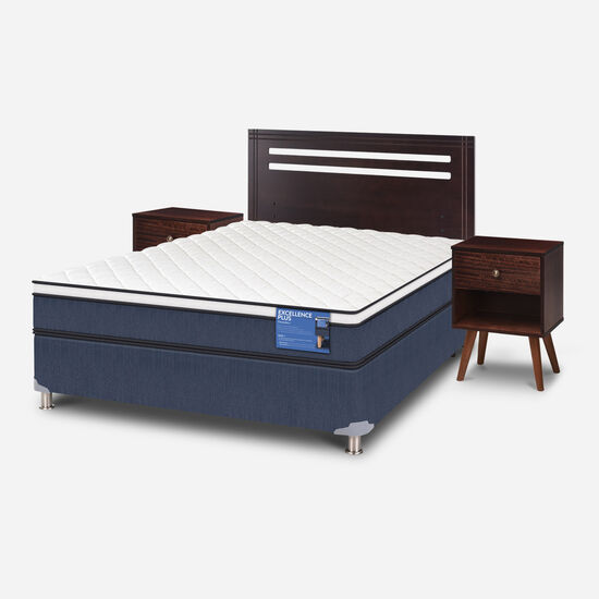Cama Americana 2 Plazas Excellence Plus + Set Múnich