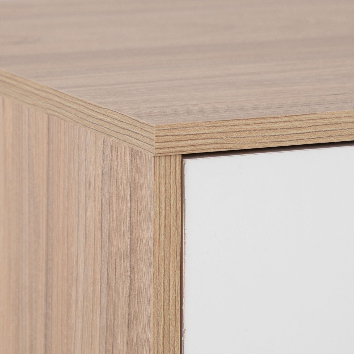 Rack Tv 70" 2 Puertas 1 Caj&oacute;n Olmo Blanco
