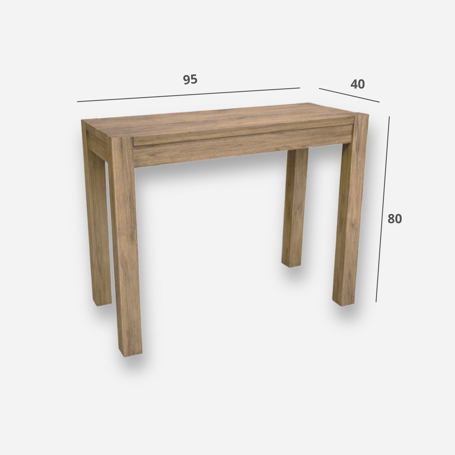 Mesa de Arrimo Barcelona Nogal