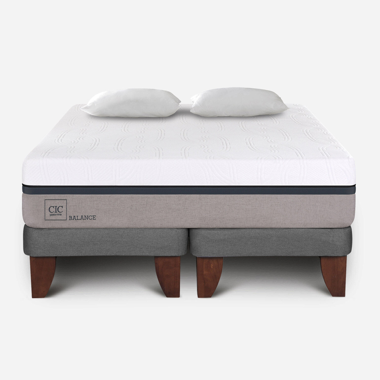 Cama Europea King Balance + Almohadas