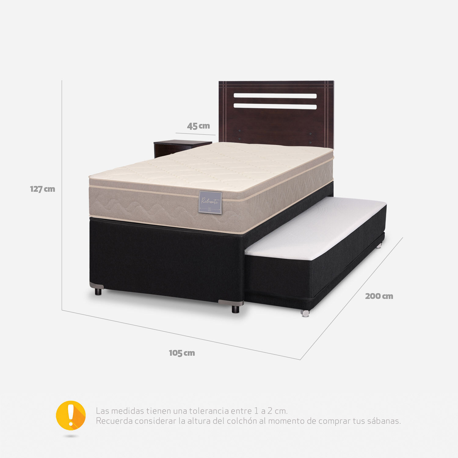 Cama Nido Div&aacute;n Rilassati + Set M&uacute;nich