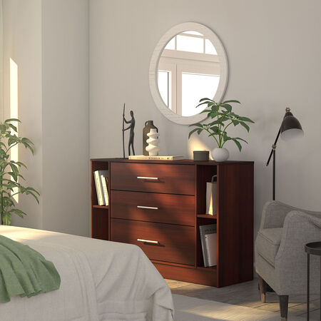 C&oacute;moda 3 Cajones Rigel Chocolate