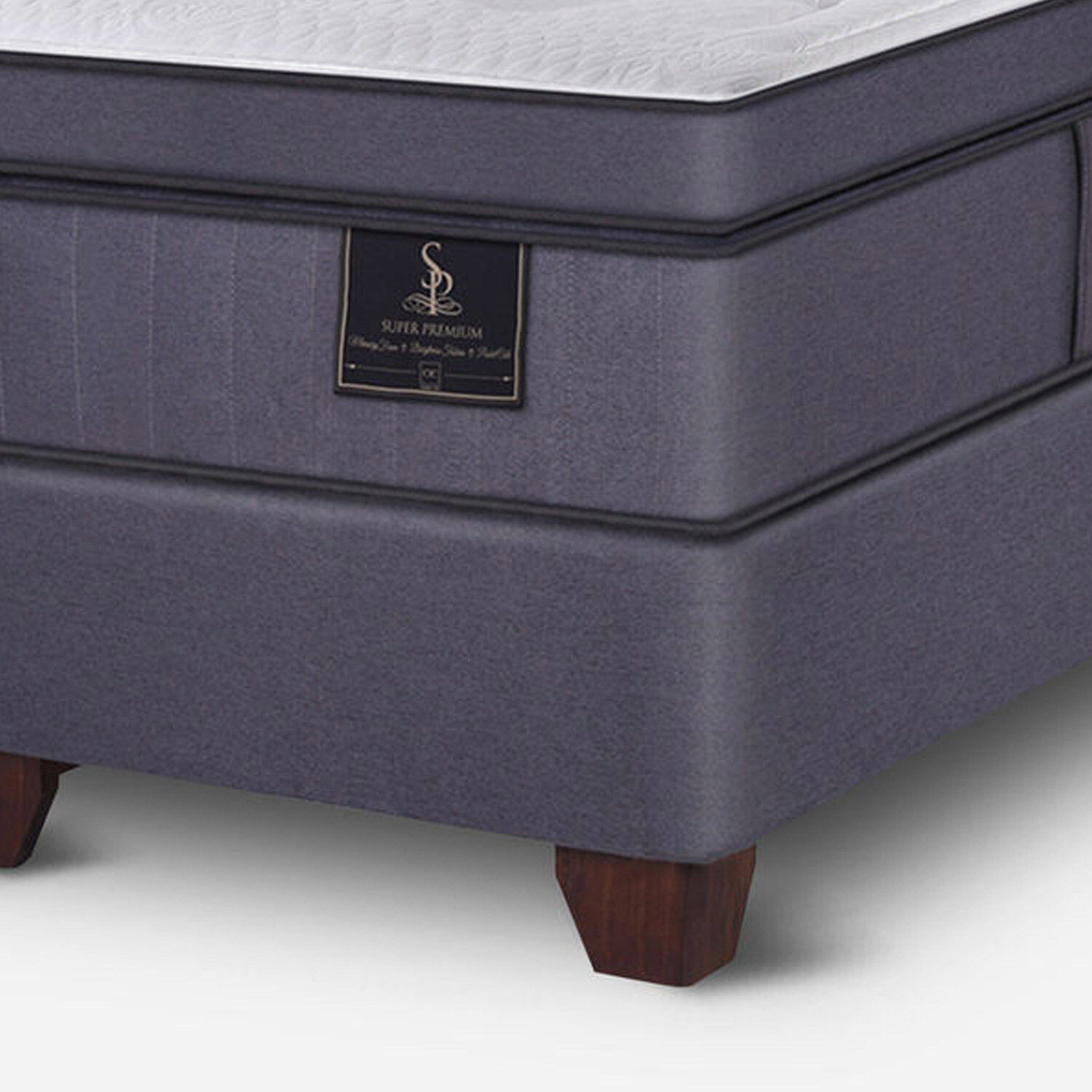 Box Spring King Super Premium + Set Torino Caramel